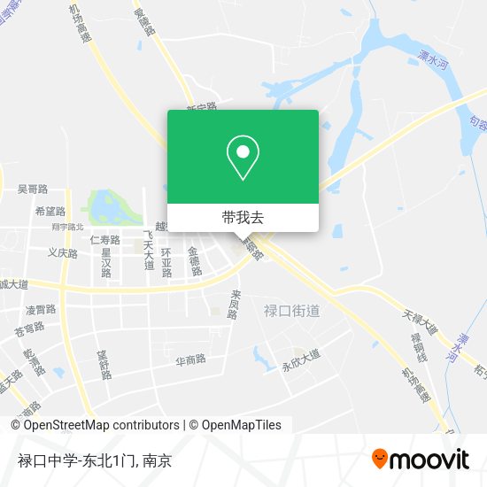 禄口中学-东北1门地图