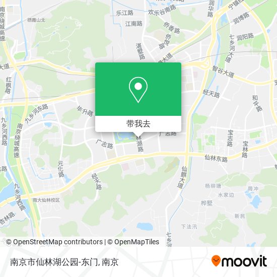 南京市仙林湖公园-东门地图