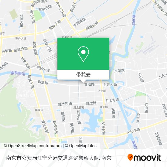 南京市公安局江宁分局交通巡逻警察大队地图