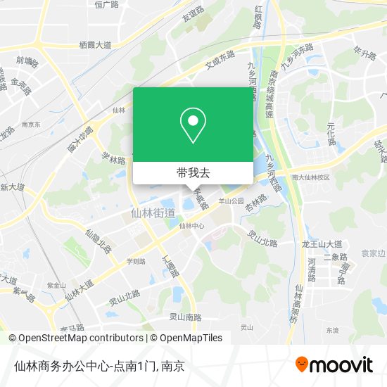 仙林商务办公中心-点南1门地图