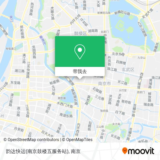 韵达快运(南京鼓楼五服务站)地图