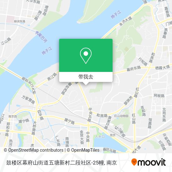 鼓楼区幕府山街道五塘新村二段社区-25幢地图