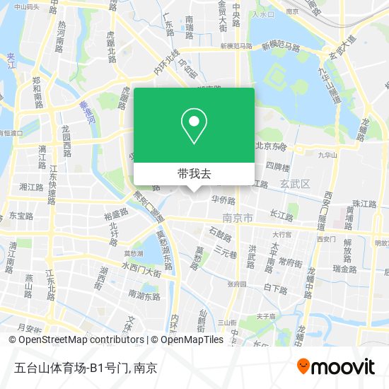 五台山体育场-B1号门地图