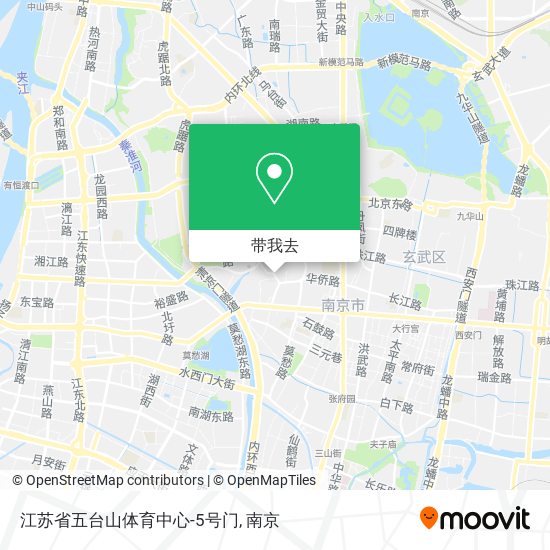 江苏省五台山体育中心-5号门地图