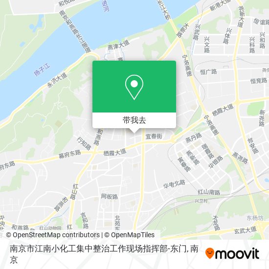 南京市江南小化工集中整治工作现场指挥部-东门地图