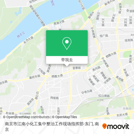 南京市江南小化工集中整治工作现场指挥部-东门地图