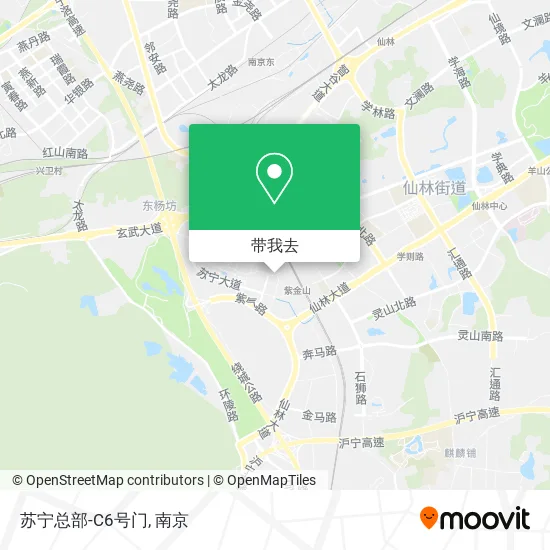 苏宁总部-C6号门地图