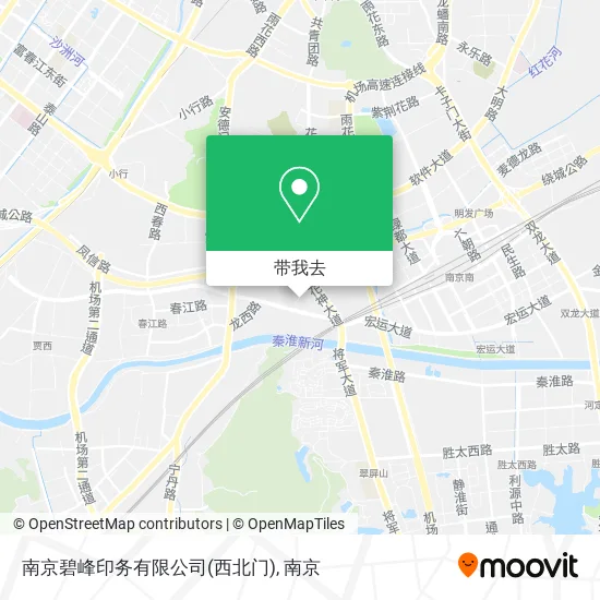 南京碧峰印务有限公司(西北门)地图