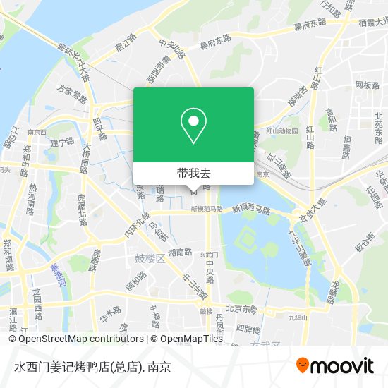水西门姜记烤鸭店(总店)地图