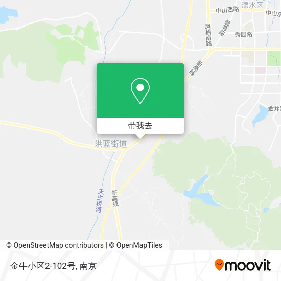 金牛小区2-102号地图