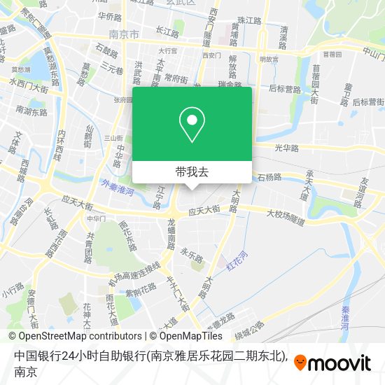 中国银行24小时自助银行(南京雅居乐花园二期东北)地图