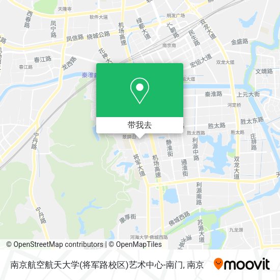 南京航空航天大学(将军路校区)艺术中心-南门地图