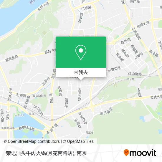 荣记汕头牛肉火锅(月苑南路店)地图