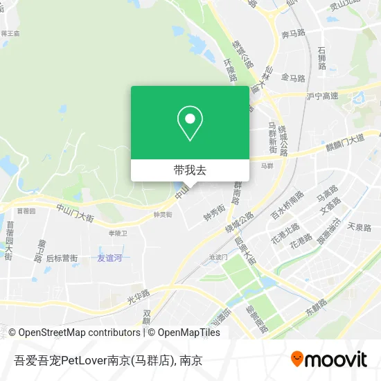 吾爱吾宠PetLover南京(马群店)地图