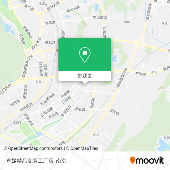 卓媛精品女装工厂店地图