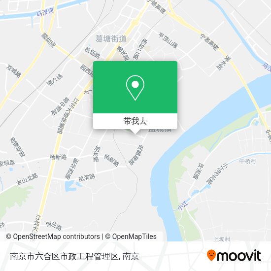 南京市六合区市政工程管理区地图