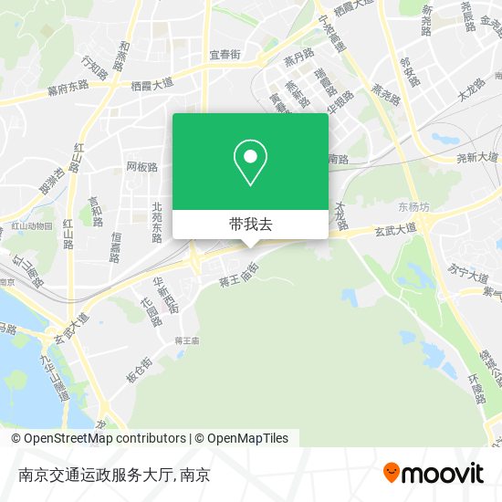 南京交通运政服务大厅地图
