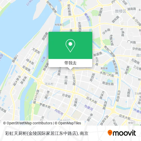彩虹天厨柜(金陵国际家居江东中路店)地图