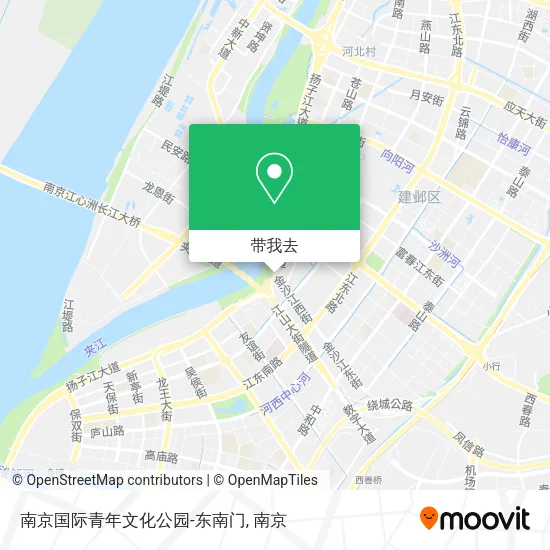 南京国际青年文化公园-东南门地图