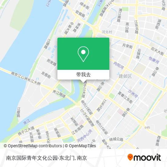 南京国际青年文化公园-东北门地图