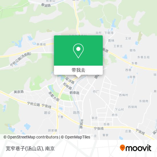 宽窄巷子(汤山店)地图