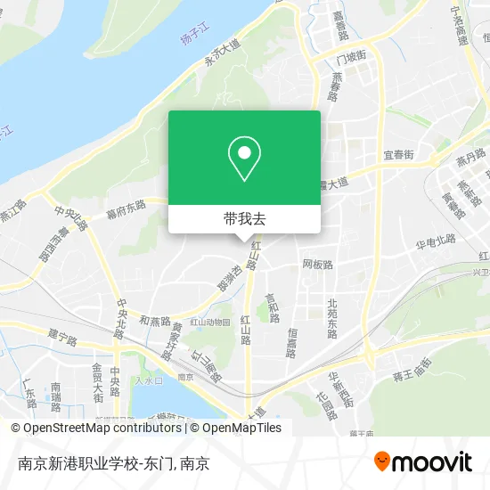 南京新港职业学校-东门地图