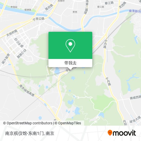 南京殡仪馆-东南1门地图