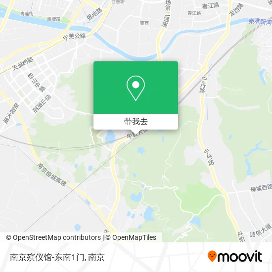 南京殡仪馆-东南1门地图