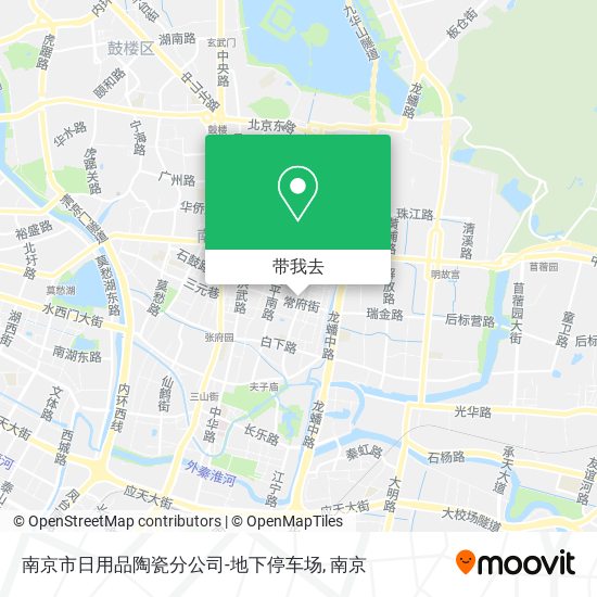 南京市日用品陶瓷分公司-地下停车场地图