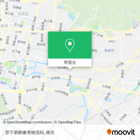 苏宁易购秦淮物流站地图