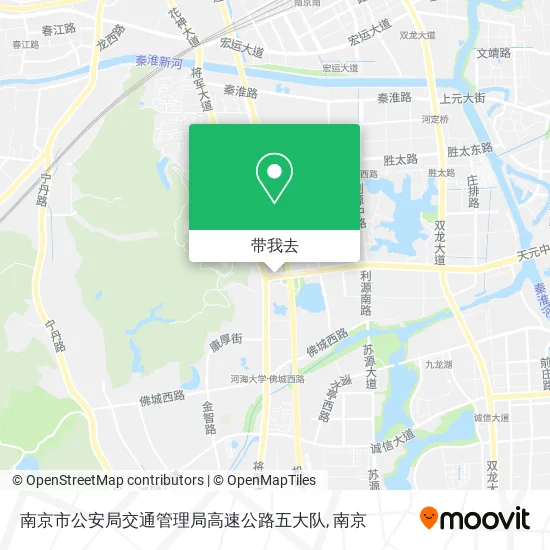 南京市公安局交通管理局高速公路五大队地图