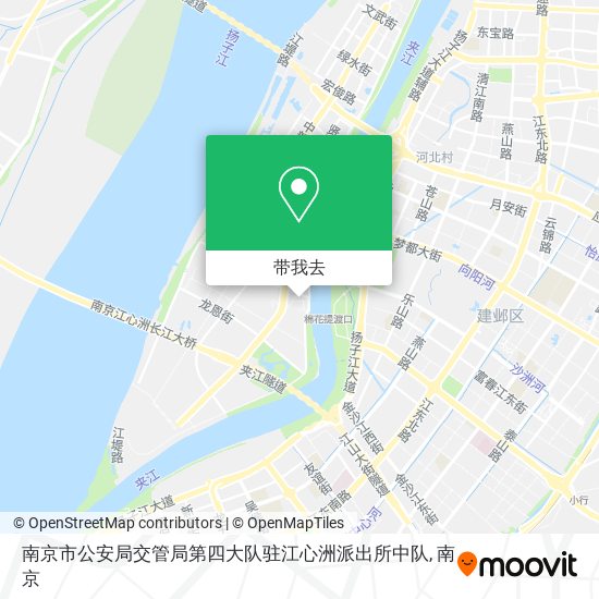 南京市公安局交管局第四大队驻江心洲派出所中队地图