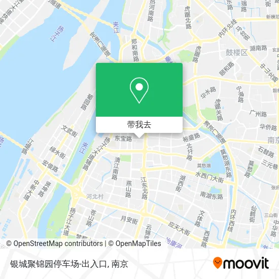 银城聚锦园停车场-出入口地图