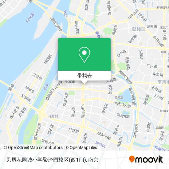 凤凰花园城小学聚泽园校区(西1门)地图