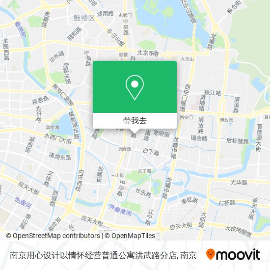 南京用心设计以情怀经营普通公寓洪武路分店地图
