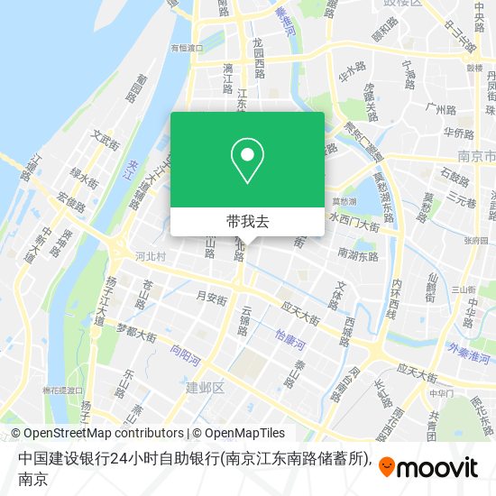 中国建设银行24小时自助银行(南京江东南路储蓄所)地图