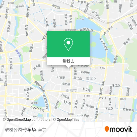 鼓楼公园-停车场地图