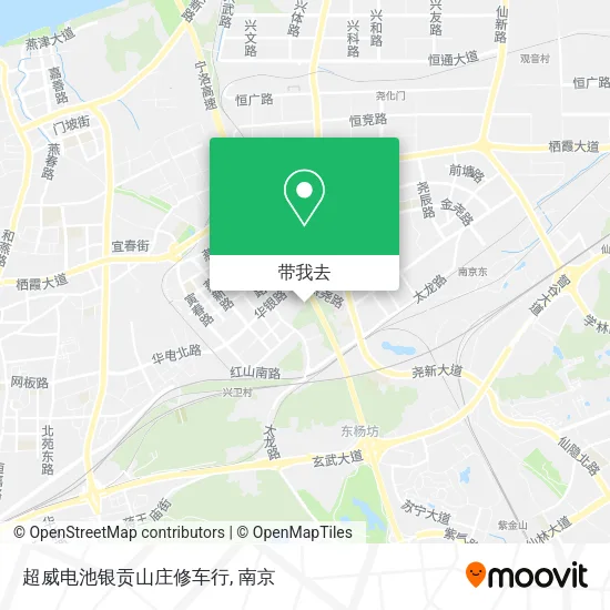 超威电池银贡山庄修车行地图