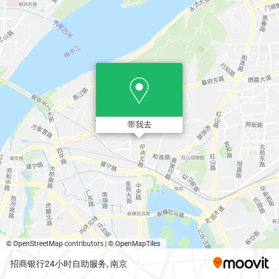 招商银行24小时自助服务地图