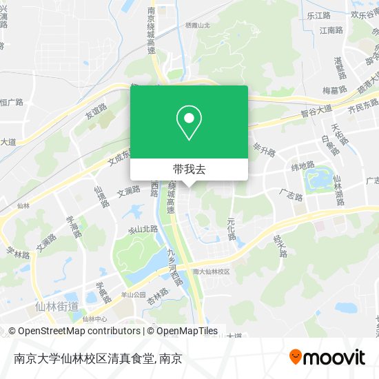 南京大学仙林校区清真食堂地图