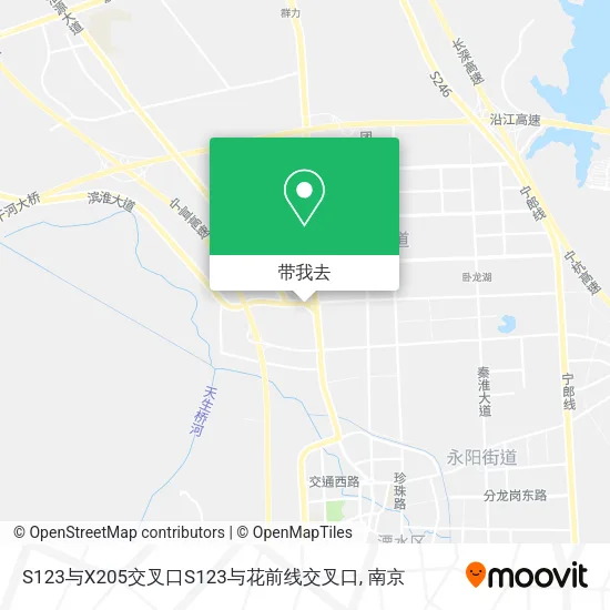 S123与X205交叉口S123与花前线交叉口地图