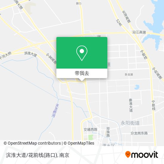 滨淮大道/花前线(路口)地图