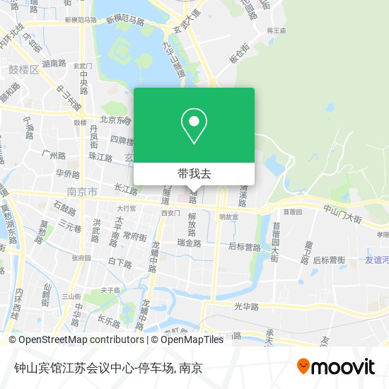 钟山宾馆江苏会议中心-停车场地图