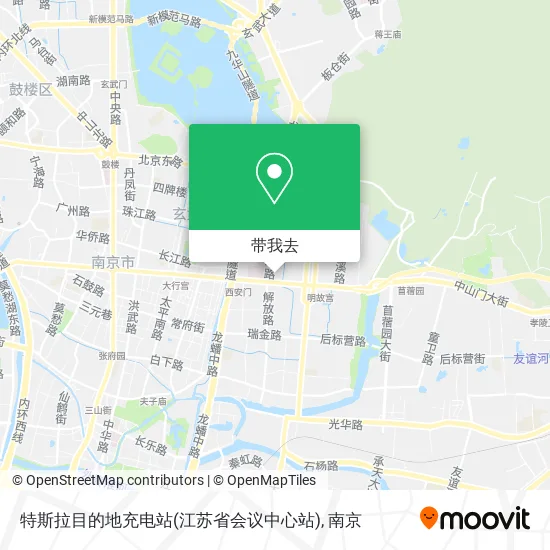 特斯拉目的地充电站(江苏省会议中心站)地图