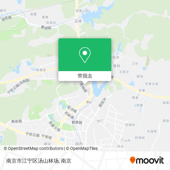 南京市江宁区汤山林场地图