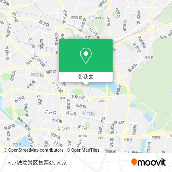 南京城墙景区售票处地图