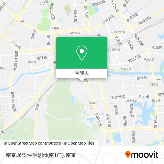 南京J6软件创意园(南1门)地图