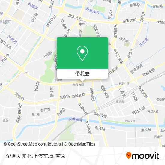 华通大厦-地上停车场地图