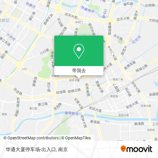 华通大厦停车场-出入口地图