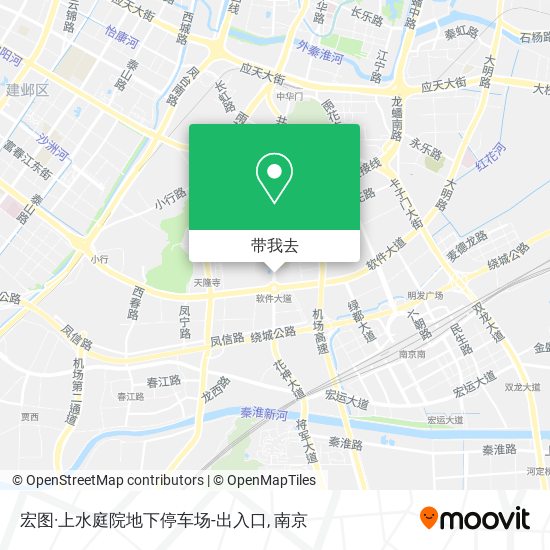 宏图·上水庭院地下停车场-出入口地图